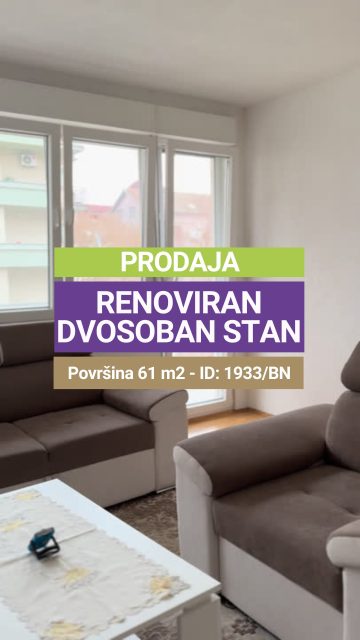 ✔️ Dvosoban stan ✔️ Renoviran ✔️Stara gradnja ✔️ 61 m2 ✔️ II sprat ✔️ 2 balkona

Važno je istaći da se stan nalazi u mirnom delu grada i u blizini škole.

Bitno je napomenuti da se uz stan može kupiti garaža po ceni od 10.000,00 KM!

Ukoliko vas zanimaju još neke informacije o stanu, njegovoj ceni, lokaciji, ili ako želite pogledati stan, pišite nam u DM.

🔑 Broj Nekretnine/ ID: 1933/BN

🚫 Sve naše usluge za kupce su besplatne!

Kontakt:
📱 Mobilni: 066/900-222 i 066/900-333
🌐 www.emporium-nekretnine.com

📍Posjetite nas:
Agencija za poslovanje nekretninama
Ive Andrića br.11, 76100 Brčko distrikt, BiH

📷 Pogledajte fotografije i rezervišite svoj termin za razgledanje!

Mjesto gdje budućnost nije briga! 🏡✨

#EmporiumNekretnine #Nekretnine #brčko #stanovinaprodaju