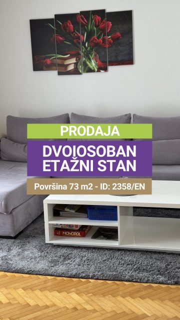✔️Prodaja ✔️Dvoiposoban stan ✔️ 2 etaže ✔️ IV i V sprat ✔️2 Balkona ✔️Centar ✔️Namješten ✔️73m2

Na prvoj etaži stana nalazi se dnevni boravak povezan s kuhinjom, s izlazom na veliki balkon, kupatilo i hodnik iz kojeg vode stepenice na drugu etažu. 

Na drugoj etaži nalaze se dvije spavaće sobe te dodatni balkon. 

Stan je potpuno spreman za useljenje, bez dodatnih ulaganja. 

Želite li saznati više informacija o stanu?

Pišite nam u DM.

🔑 Broj Nekretnine/ ID: 2358/EN

🚫 Sve naše usluge za kupce su besplatne!

Kontakt:
📱 Mobilni: 066/900-222 i 066/900-333
🌐 www.emporium-nekretnine.com

📍Posjetite nas:
Agencija za poslovanje nekretninama
Ive Andrića br.11, 76100 Brčko distrikt, BiH

📷 Pogledajte fotografije i rezervišite svoj termin za razgledanje!

Mjesto gdje budućnost nije briga! 🏡✨

#EmporiumNekretnine #Nekretnine #brčko #stanovinaprodaju #stanovi #stanoviprodaja #stanovinaprodajubrčko