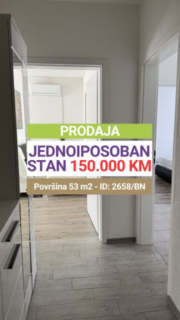 ✔️Prodaja ✔️Kompletno renoviran i namješten ✔️Jednoiposoban stan ✔️Centar/Bulevar ✔️II sprat ✔️53 m² ✔️Dnevna soba ✔️Odvojena kuhinja sa trpezarijom i ostavom ✔️Spavaća soba ✔️Kupatilo ✔️Hodnik ✔️Balkon ✔️PVC stolarija sa roletnama ✔️Etažno grijanje ✔️Inverter klima uređaj ✔️Sigurna ulazna vrata ✔️Kvalitetni laminati, keramika i sanitarije

📩 Pišite u DM za više informacija!

🔑 Broj nekretnine / ID: 2658/BN

🚫 Sve naše usluge za kupce su besplatne!

📱 Kontakt:
066/900-222 i 066/900-333
🌐 www.emporium-nekretnine.com

📍 Posjetite nas:
Agencija za poslovanje nekretninama
Ive Andrića br. 11, 76100 Brčko distrikt, BiH

📷 Pogledajte fotografije i rezervišite svoj termin za razgledanje!

✨ Mjesto gdje budućnost nije briga. Samo uživanje. 🏡💫

#emporiumnekretnine #brčko #kupovinanekretnina