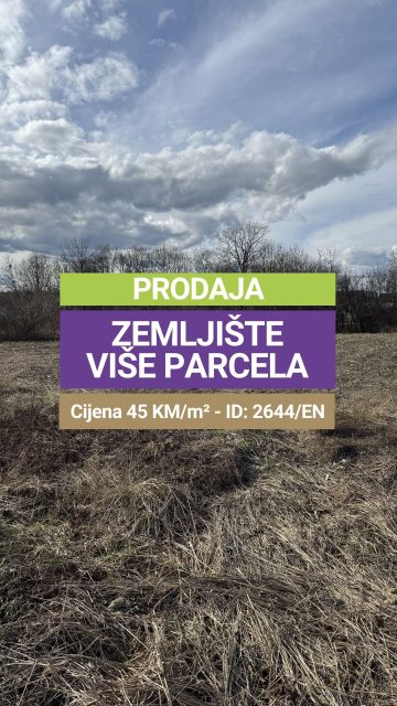 ✔️Prodaja ✔️Zemljište (više parcela) u prigradskom naselju ✔️Mirno prigradsko naselje

U ponudi je više građevinskih parcela različitih kvadratura, smještenih u uređenom i mirnom prigradskom naselju. Parcela su pravilnog oblika i pogodne za gradnju porodičnih kuća, vikendica ili kao dugoročnu investiciju.

📐 Dostupne parcele (cijena 45 KM/m²):
* 507 m²
* 536 m²
* 569 m²
* 605 m²
* 628 m²
* 547 m²
* 534 m²

📐 Posebna parcela:
* 1.167 m² (nastala od 1.264 m² – izdvojeno 97 m²)
💰 Cijena: 32 KM/m²
📩 Pišite u DM za više informacija!

🔑 Broj nekretnine / ID: 2644/EN

🚫 Sve naše usluge za kupce su besplatne!

📱 Kontakt:
066/900-222 i 066/900-333
🌐 www.emporium-nekretnine.com

📍 Posjetite nas:
Agencija za poslovanje nekretninama
Ive Andrića br. 11, 76100 Brčko distrikt, BiH

📷 Pogledajte fotografije i rezervišite svoj termin za razgledanje!