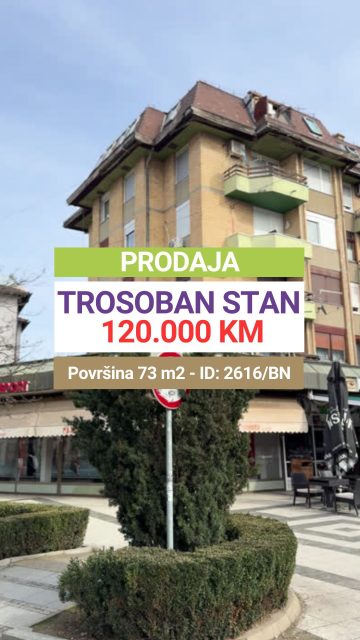 ✔️Prodaja ✔️Trosoban namješten stan ✔️Centar ✔️V sprat ✔️73 m² ✔️Dnevna soba ✔️Kuhinja sa trpezarijom ✔️Dvije spavaće sobe ✔️Kupatilo ✔️Hodnik ✔️Ostava ✔️Balkon 

📩 Pišite u DM za više informacija!

🔑 Broj nekretnine / ID: 2616/BN

🚫 Sve naše usluge za kupce su besplatne!

📱 Kontakt:
066/900-222 i 066/900-333
🌐 www.emporium-nekretnine.com

📍 Posjetite nas:
Agencija za poslovanje nekretninama
Ive Andrića br. 11, 76100 Brčko distrikt, BiH

📷 Pogledajte fotografije i rezervišite svoj termin za razgledanje!

✨ Mjesto gdje budućnost nije briga. Samo uživanje. 🏡💫

#emporiumnekretnine #brčko #kupovinanekretnina