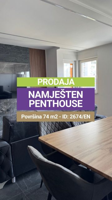 ✔️Prodaja ✔️Ekskluzivno namješten penthouse ✔️ 74m² ✔️ III sprat ✔️Nova gradnja ✔️Prostran dnevni boravak sa kuhinjom i trpezarijom u open space konceptu ✔️Dvije komforne spavaće sobe ✔️Moderno kupatilo ✔️Hodnik ✔️Velika terasa idealna za opuštanje i druženja

Dodatne pogodnosti:
✅ Kompletno ekskluzivno namješten – namještaj vrhunskog kvaliteta uključen u cijenu,
✅ Nova gradnja sa savremenim standardima,
✅ PVC stolarija,
✅ Etažno grijanje,
✅ Klima uređaj,
✅ Kvalitetni podovi i sanitarija,
✅ Izuzetno svijetao i prozračan prostor sa naglašenim osjećajem komfora.

📩 Pišite u DM za više informacija!

🔑 Broj nekretnine / ID: 2674/EN

🚫 Sve naše usluge za kupce su besplatne!

📱 Kontakt: 066/900-222 i 066/900-333 
🌐 www.emporium-nekretnine.com

📍 Posjetite nas: Agencija za poslovanje nekretninama
Ive Andrića br. 11, 76100 Brčko distrikt, BiH

📷 Pogledajte fotografije i rezervišite svoj termin za razgledanje!

✨ Mjesto gdje budućnost nije briga. Samo uživanje. 🏡💫

#emporiumnekretnine #brčko #kupovinanekretnina