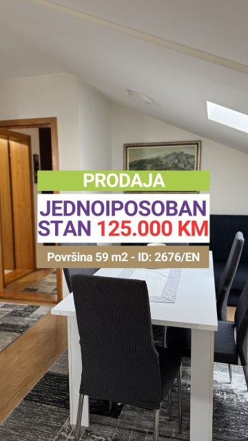 ✔️Prodaja ✔️Jednoiposoban stan ✔️Novoa gradnja ✔️Površina 59m² ✔️VII sprat ✔️Lift ✔️Dnevni boravak sa kuhinjom i trpezarijom ✔️Spavaća soba ✔️Kupatilo ✔️Hodnik ✔️Zgrada posjeduje lift ✔️Pločasti ugradbeni namještaj uključen u cijenu ✔️Funkcionalan i dobro organizovan raspored ✔️Idealno za stanovanje ili investiciju za izdavanje

📩 Pišite u DM za više informacija!
�🔑 Broj nekretnine / ID: 2676/EN
�🚫 Sve naše usluge za kupce su besplatne!

📱 Kontakt:�066/900-222 i 066/900-333�🌐 www.emporium-nekretnine.com

📍 Posjetite nas:�Agencija za poslovanje nekretninama�Ive Andrića br. 11, 76100 Brčko distrikt, BiH

📷 Pogledajte fotografije i rezervišite svoj termin za razgledanje!

✨ Mjesto gdje budućnost nije briga. Samo uživanje. 🏡💫

#emporiumnekretnine #brčko #kupovinanekretnina
