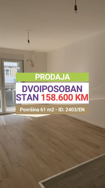 ✔️Prodaja ✔️Useljiv ✔️Dvoiposoban stan ✔️61 m² ✔️I sprat ✔️Novogradnja ✔️Dnevni boravak sa kuhinjom ✔️Dvije spavaće sobe ✔️Hodnik ✔️Kupatilo ✔️Veliki balkon ✔️PVC stolarija ✔️Laminat ✔️Keramika ✔️Sanitarije

📩 Pišite u DM za više informacija!
�🔑 Broj nekretnine / ID: 2403/EN
�🚫 Sve naše usluge za kupce su besplatne!

📱 Kontakt:�066/900-222 i 066/900-333�🌐 www.emporium-nekretnine.com

📍 Posjetite nas:�Agencija za poslovanje nekretninama�Ive Andrića br. 11, 76100 Brčko distrikt, BiH

📷 Pogledajte fotografije i rezervišite svoj termin za razgledanje!

✨ Mjesto gdje budućnost nije briga. Samo uživanje. 🏡💫

#emporiumnekretnine #brčko #kupovinanekretnina